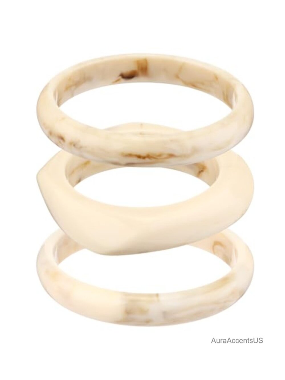 Chunky Acrylic Resin Bangle Bracelets Set for Women Stackable Geometric Wide